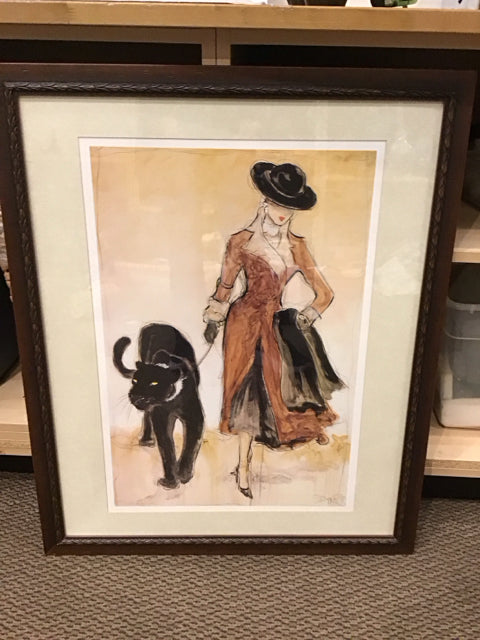Framed Signed "Time to Shop" Karen Dupre