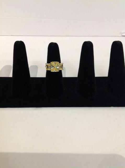 Bulgari Style Yellow Diamond Ring