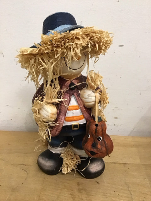 9" Fall Festive Scarecrow Figure