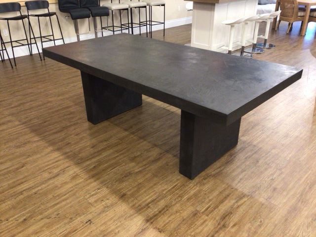 84" X 42" X 30" RH Cabrera Waxed Concrete Rectangular Dining Table