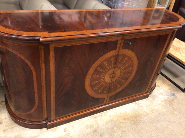 AS-IS 79" Wood Two Door Buffet(Top Scratched)