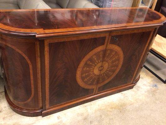 AS-IS 79" Wood Two Door Buffet(Top Scratched)