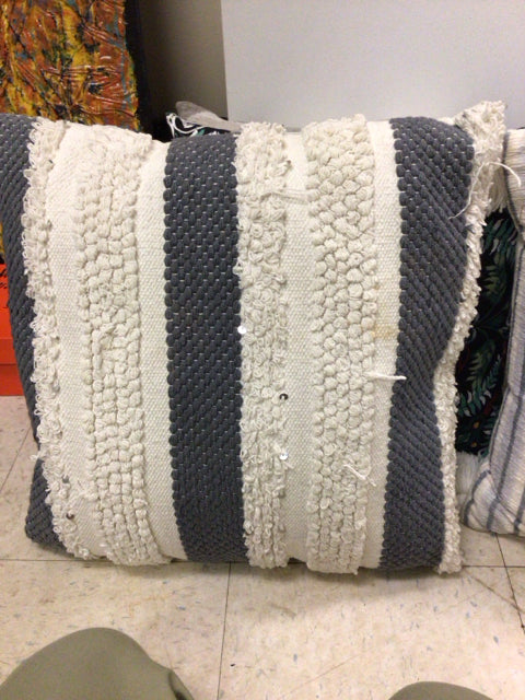 Grey & White Pillow