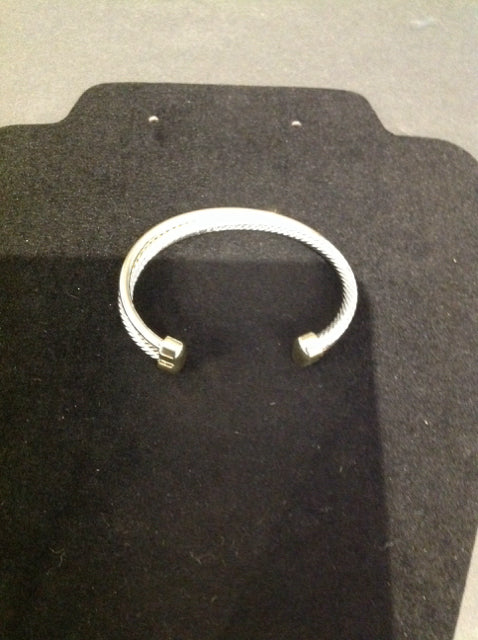 Yurman Style Silver/Gold Wrap Bracelet