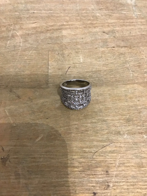 Silver Rhinestone Ring