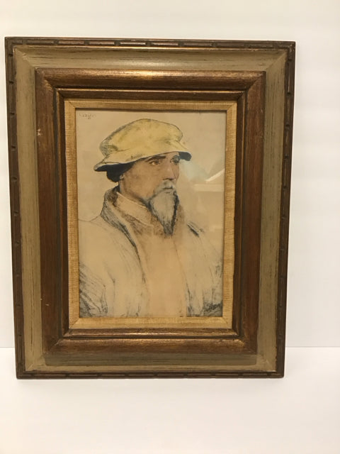 15x18 Framed Hans Holbien "Sir Thomas Gage"