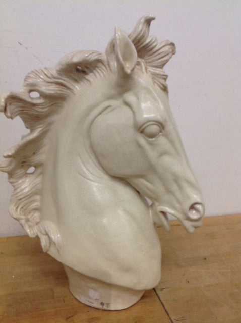 24" Global Views Italy Ceramic Horsehead