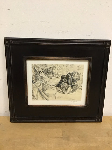 15.5" X13"  Reclining Odalisque By Matisse Giclee COA