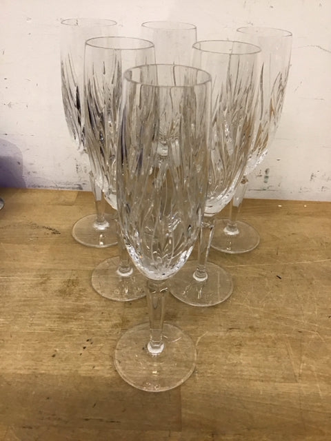 Set Of 6 Mocturne By Gorham Stemware