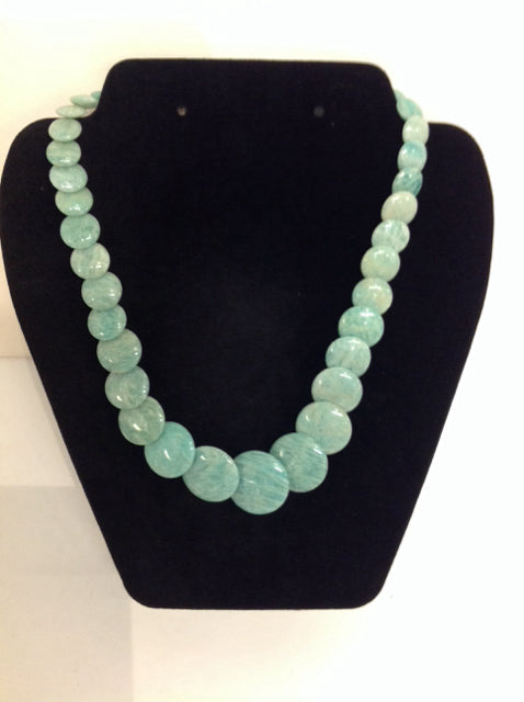Jade Like Graduated Stone Necklace