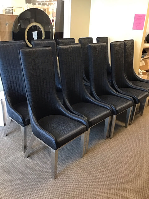 Set/10 Gianna High Back Side Chairs