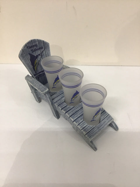 TB Beach Chair w/3 Shot Glasses