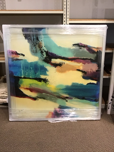 50"Sq Multicolor Abstract