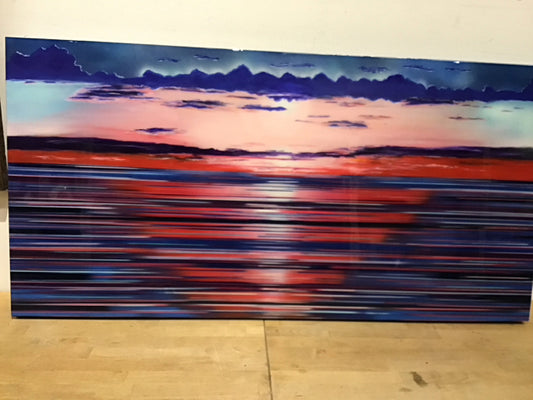 24"x48" Lucid Dream Sunset By Joel Baxter