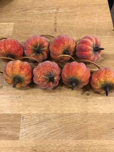 Set Of 8 Pumpkin Napkin Rings