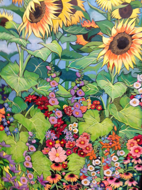 35" X 60" Summer Garden One By Zaleski