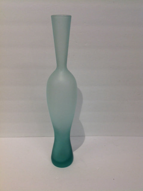 18" Frosted Glass Vase