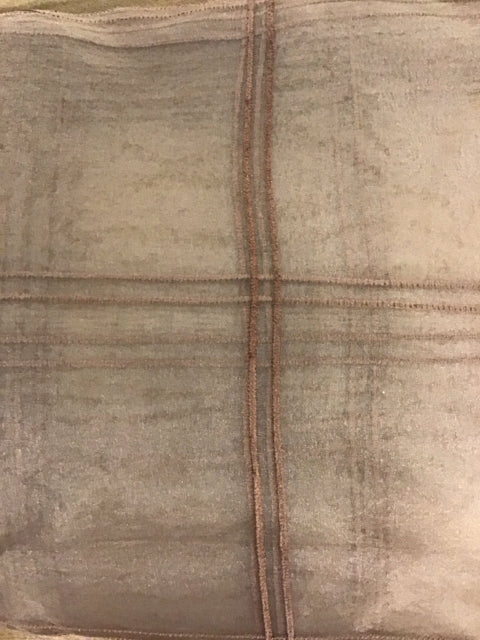 Beige Sheer Overlay Tablecloth