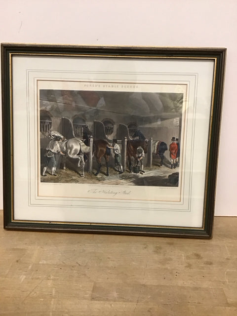 18x16 The Hunting Stud Equestrian Art