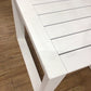 23.50" X 21.12" AS-IS City Furniture Linear2 White Aluminum End Table(Knicks)