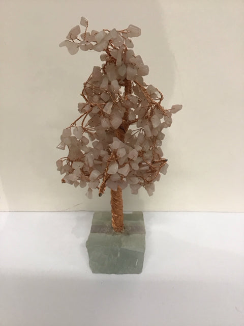 Rose Quartz Tree on Base