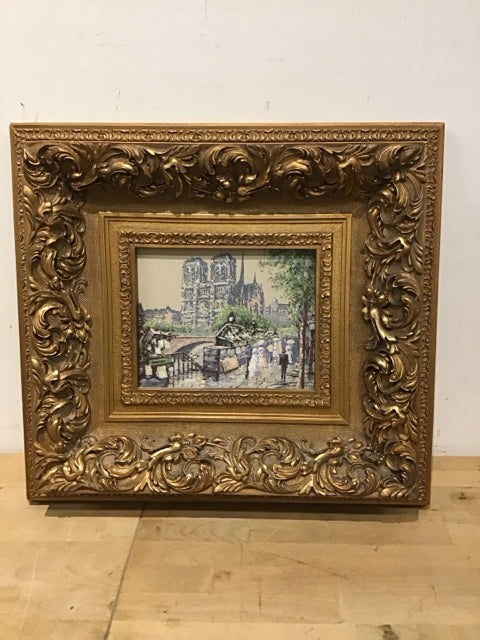 22x20 Framed Notre-Dame Cathedral