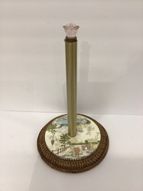 MacKenzie Childs Farm Scene Paper Towel Holder