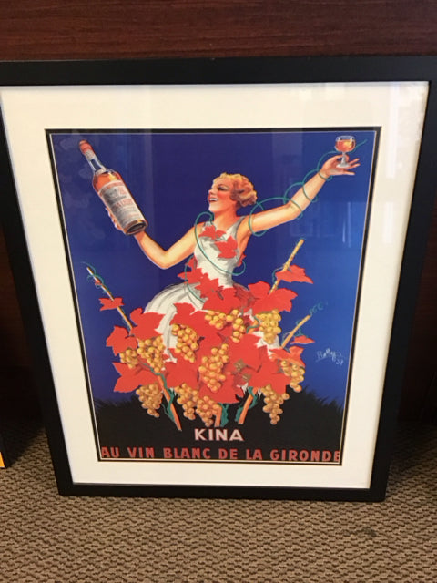 30"x24" Kina Au Vin Blance Art