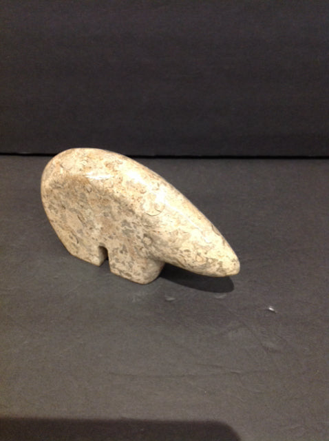 6" Stone Carved Bear