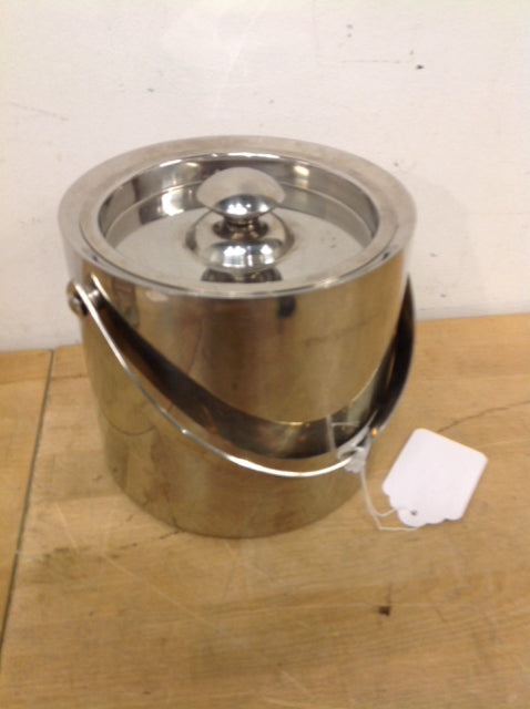 7" Silver Metal Ice Bucket