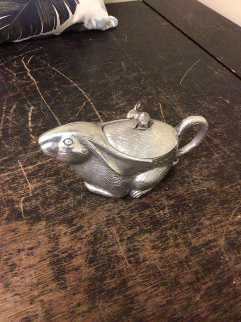 Silver Rabbit Gravy Server