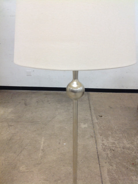 Floor Lamp- As Is 64" Visual Comfort Silver Metal