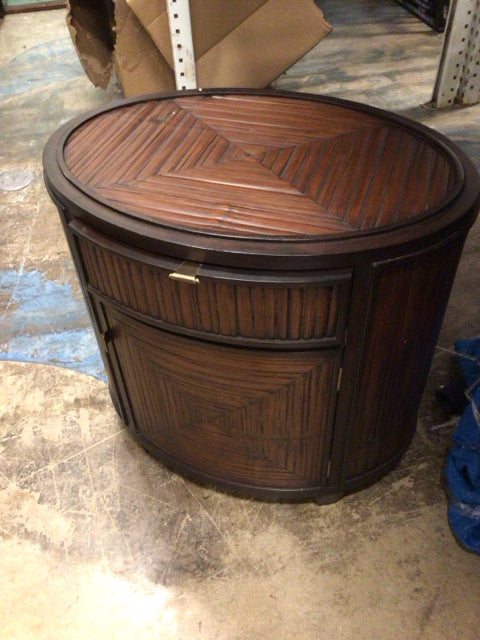 McGuire Faubourg Collection Oval Nightstand