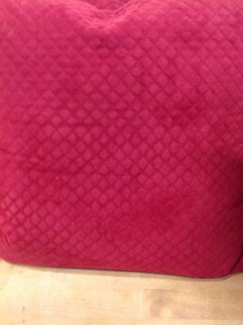 Pillow- 16" Red Quilt