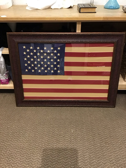 43x31 Framed US Flag