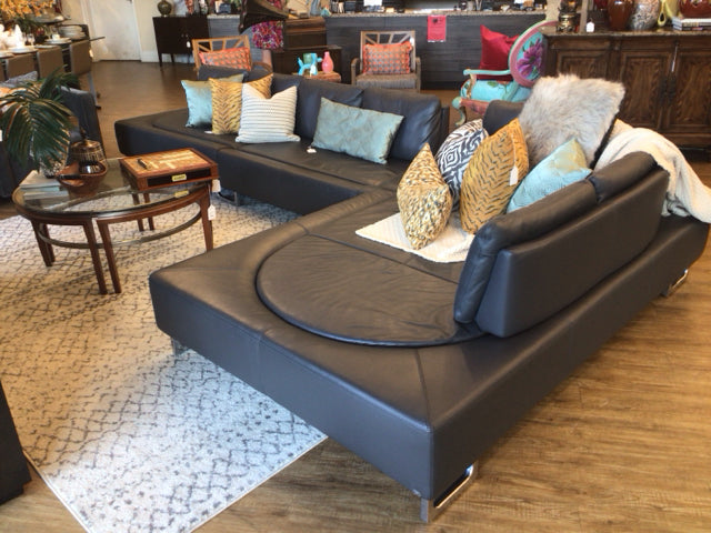 De Sede AG Switzerland 3 Pc Grey Leather Sectional