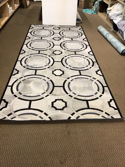 11'x11"x5'1" Kyle Bunting "Revolution" Cow Hide Rug