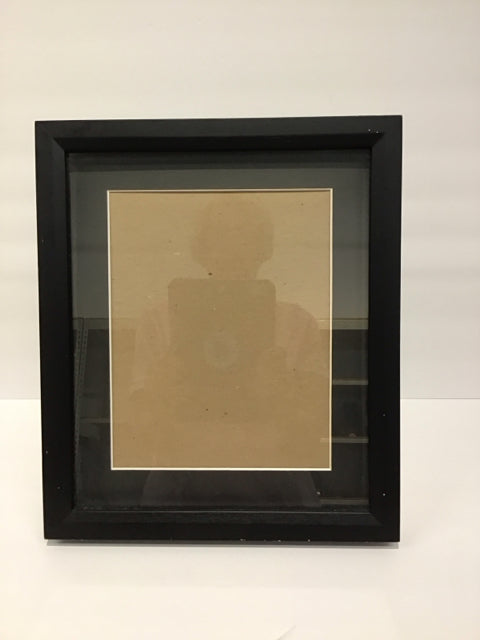 8x10 Black Wood Frame w/Black Matting