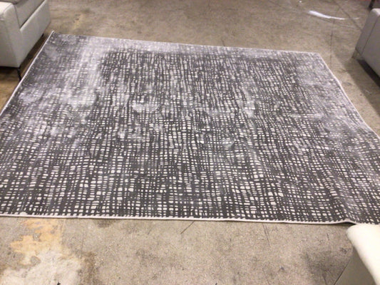 8' X 10' Cream/Grey Pattern Rug