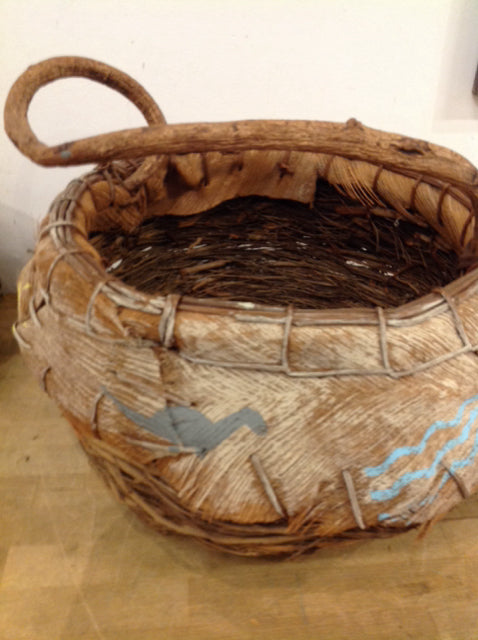 Basket- 15" Rustic Branch