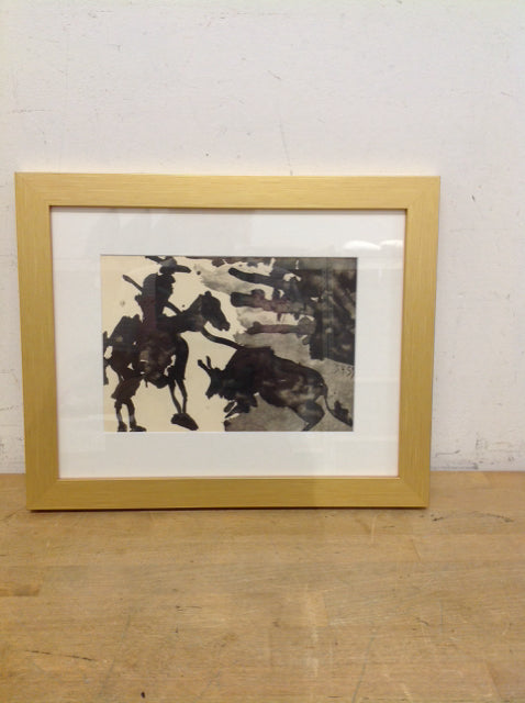 12.5x16 Framed Untitled Picasso Litho No Signature