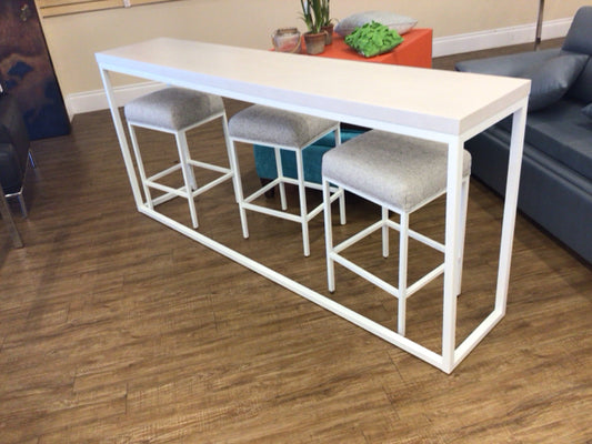 Universal Furniture Love.Joy.Bliss Wood Console Table W/Three Stools