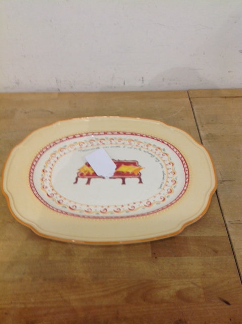 18"x14" Villa Della Luna Ceramic Platter