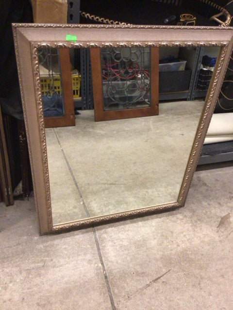 31 3/4" X 37 1/2" Gold Framed Mirror