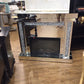 47" X 42" AS-IS Acme Furniture Noralie Fire Place(Mirrors Cracked Around Base)