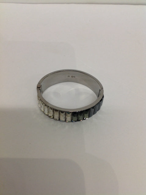 Swarovski Crystal Silver Cuff Bracelet