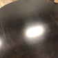 AS-IS 27" Round Black Pedestal End Table(Top Scratched/Square Mark)