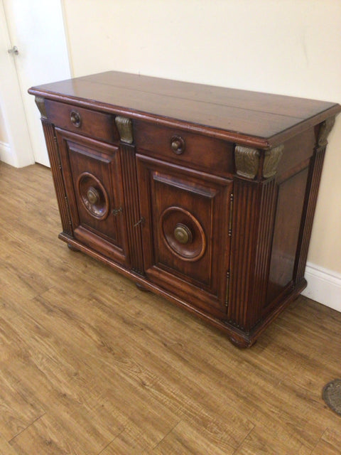 Two Door /Two Drawer Wood Chest