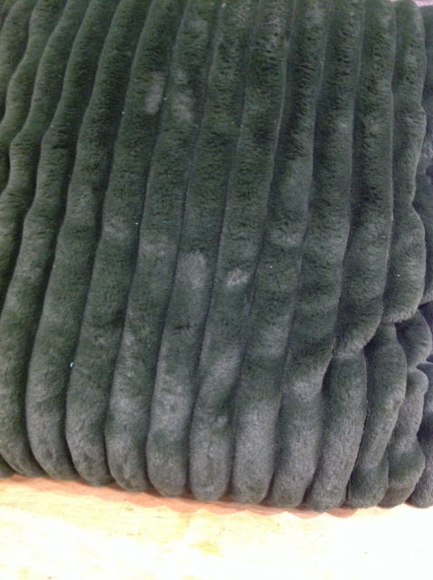 Pillow- 20" Rachel Roy Green Faux Fur