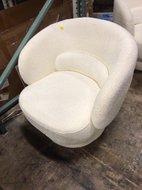 West Elm Boucle Swivel Chair